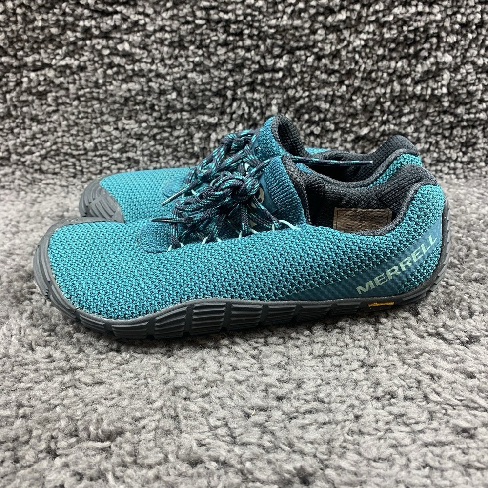 Merrell Dragonfly Turquoise Move Glove Trainers Sneakers Vibram Sole Women's 7.5